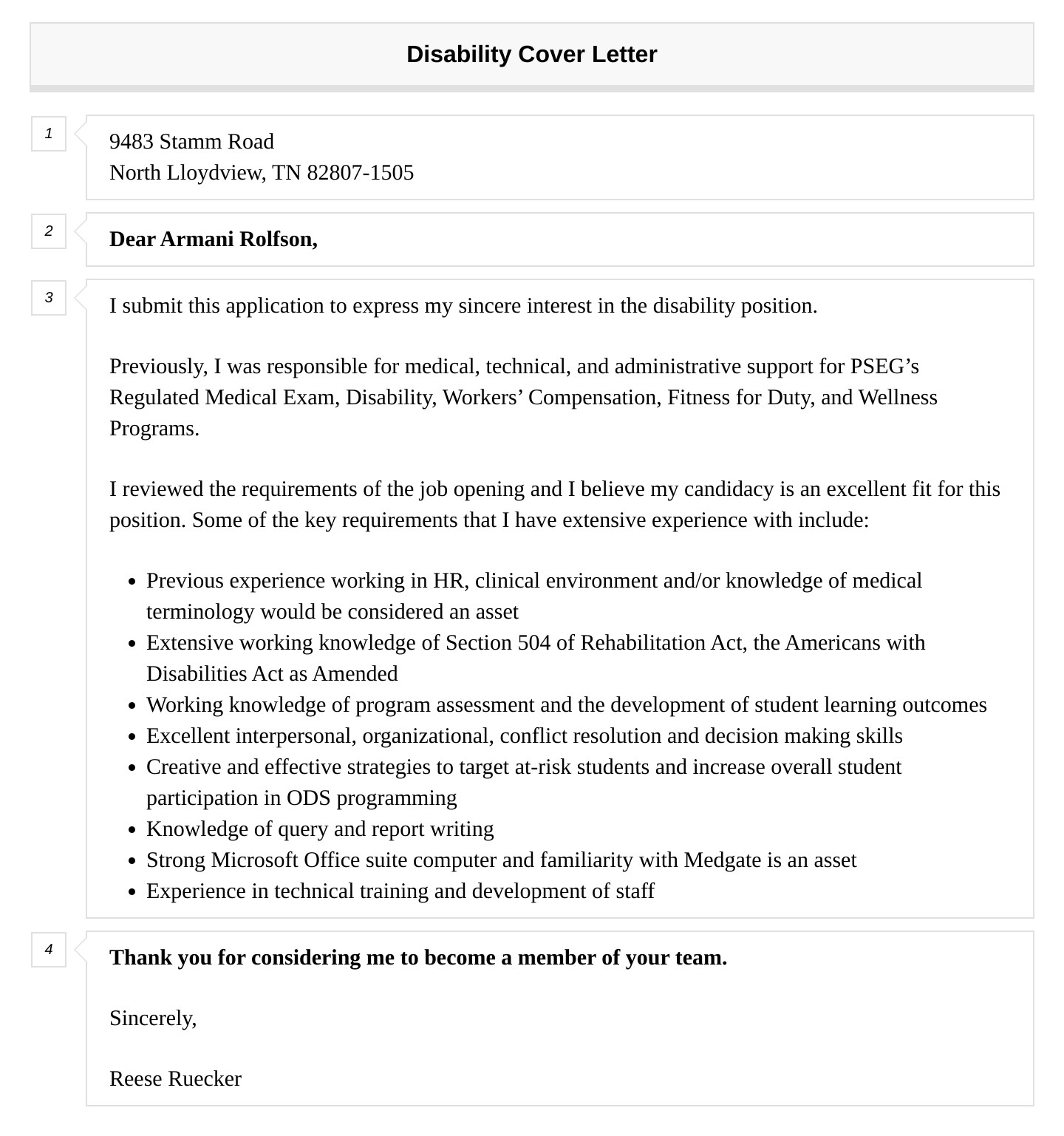 Disability Cover Letter Velvet Jobs