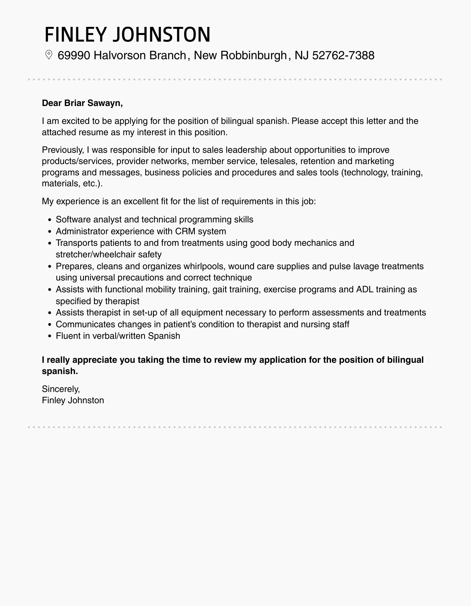 Bilingual Spanish Cover Letter Velvet Jobs Bilingual Spanish Cover Letter Velvet Jobs