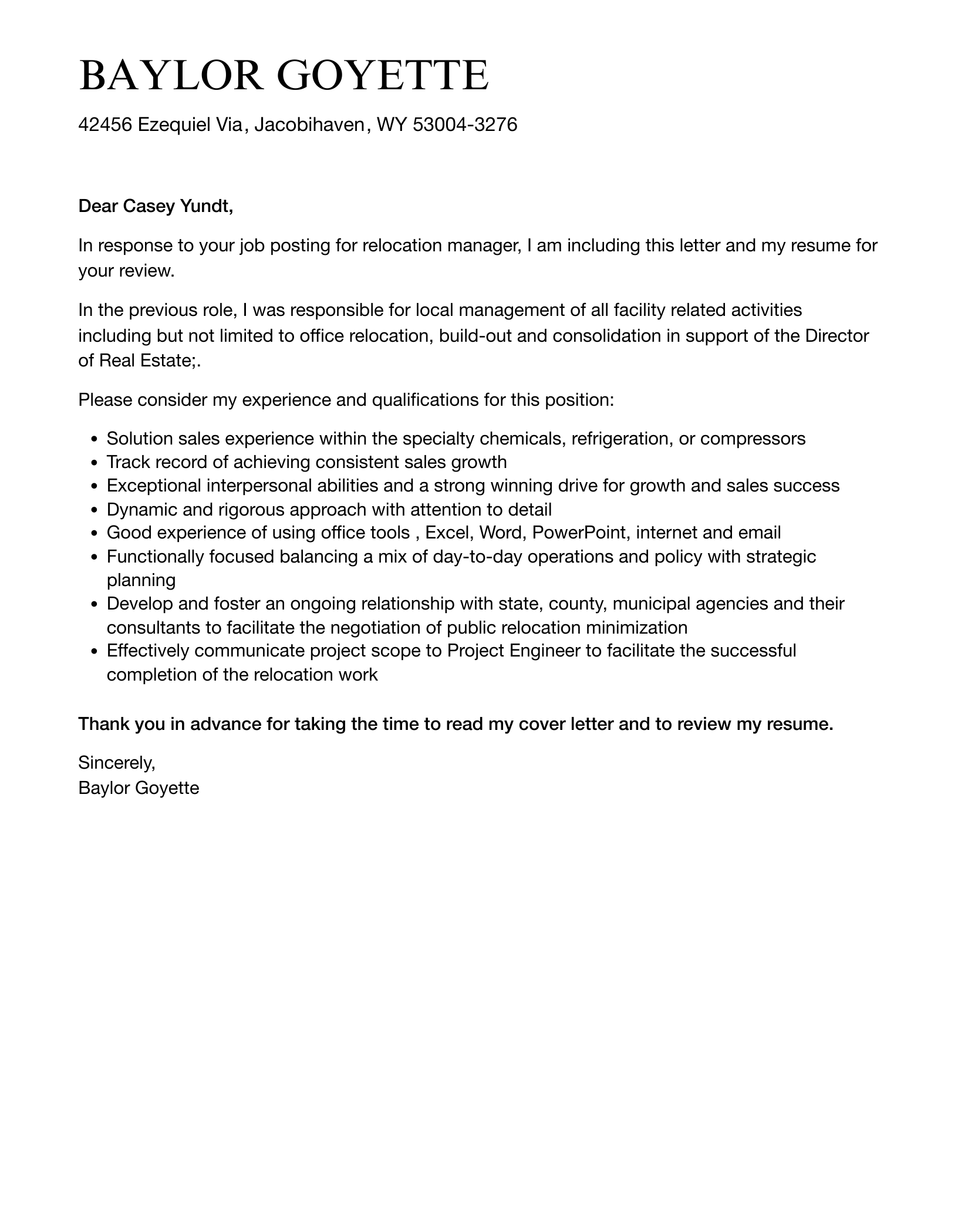 Relocation Manager Cover Letter Velvet Jobs Relocation Manager Cover Letter Velvet Jobs