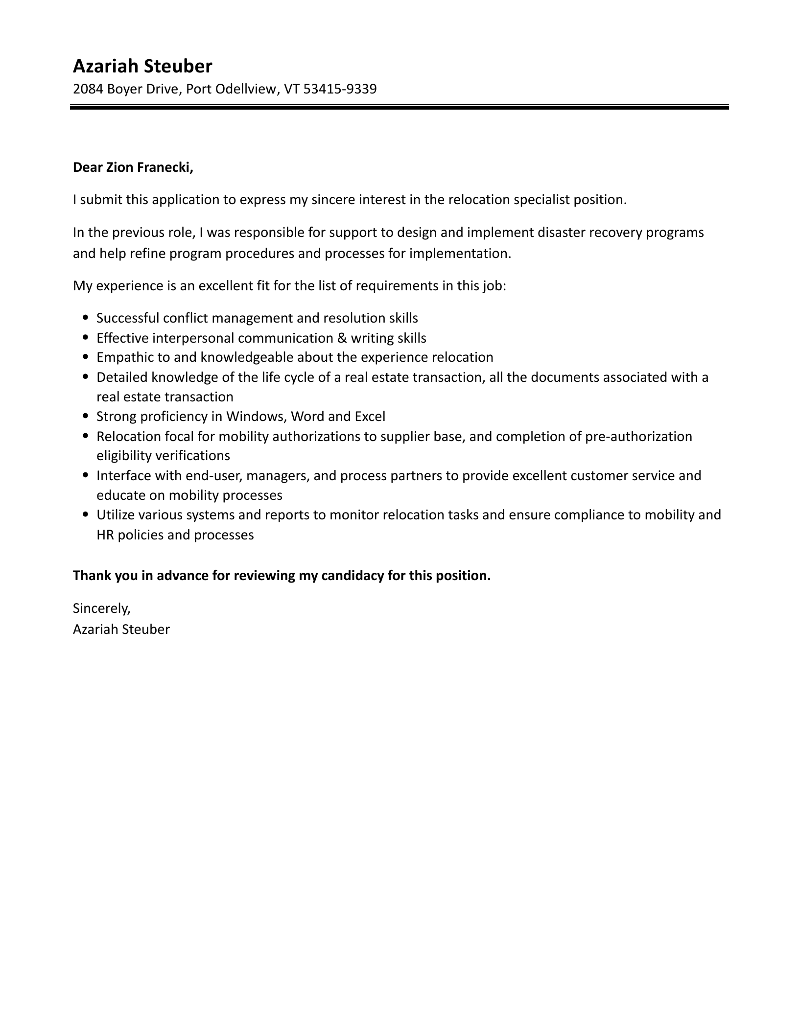Relocation Cover Letter Samples Call Center Representative Cover Relocation Cover Letter Samples Call Center Representative Cover