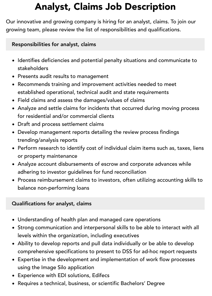 analyst-claims-job-description-velvet-jobs