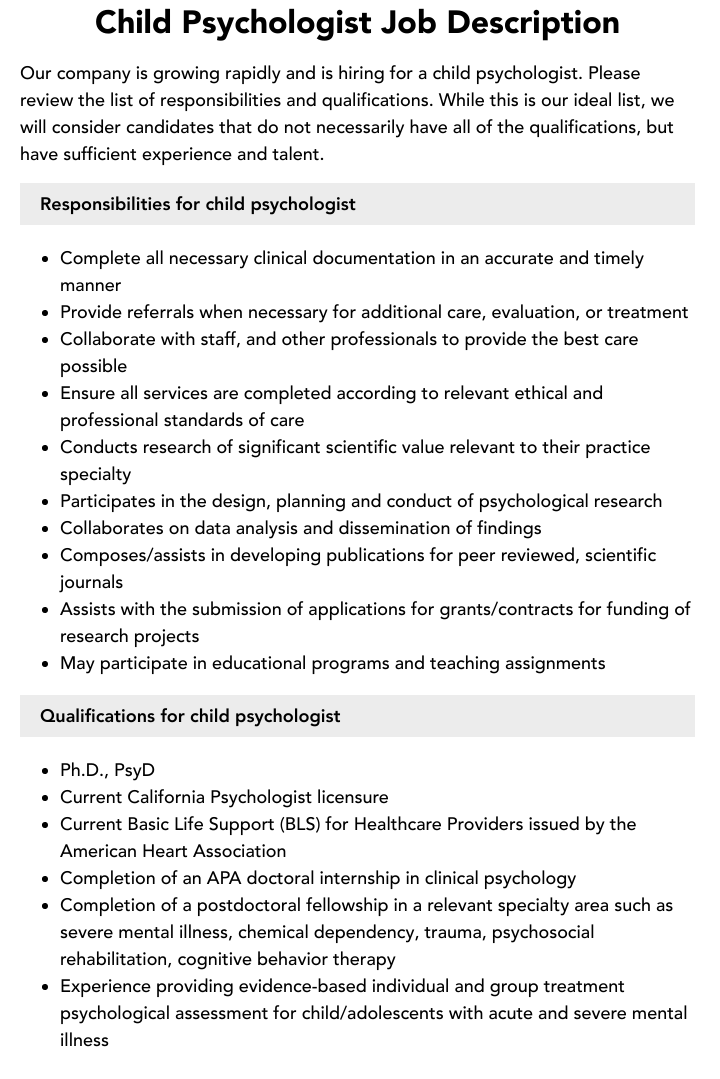 Child Psychologist Job Description Velvet Jobs   Child Psychologist V4 