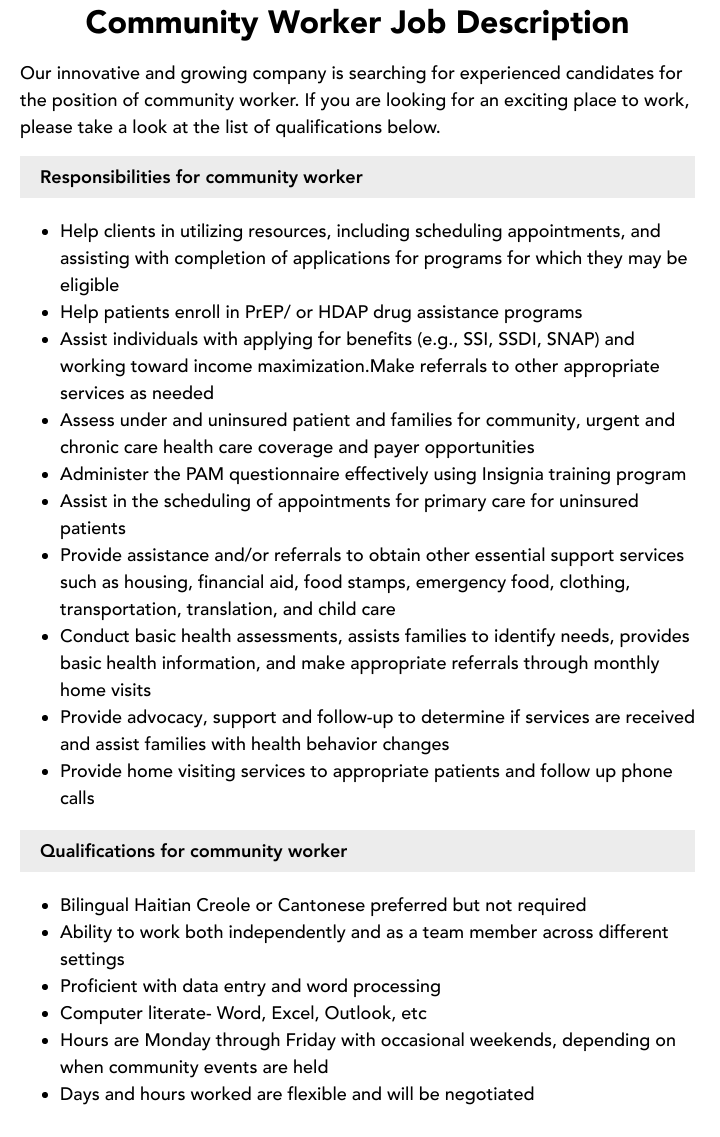 food service worker job description nursing home