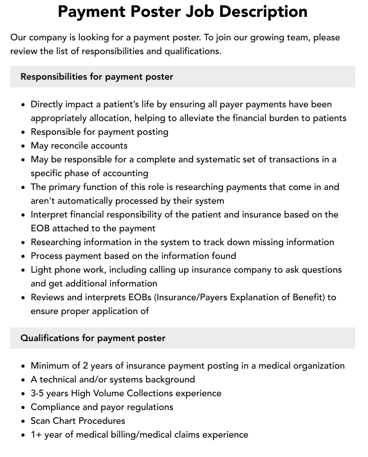 Payment Poster Job Description Vrogue co
