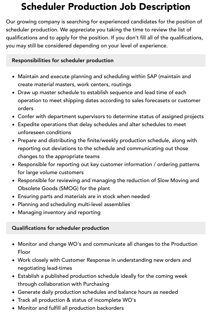 Gas Scheduler Job Description Avatarbasta