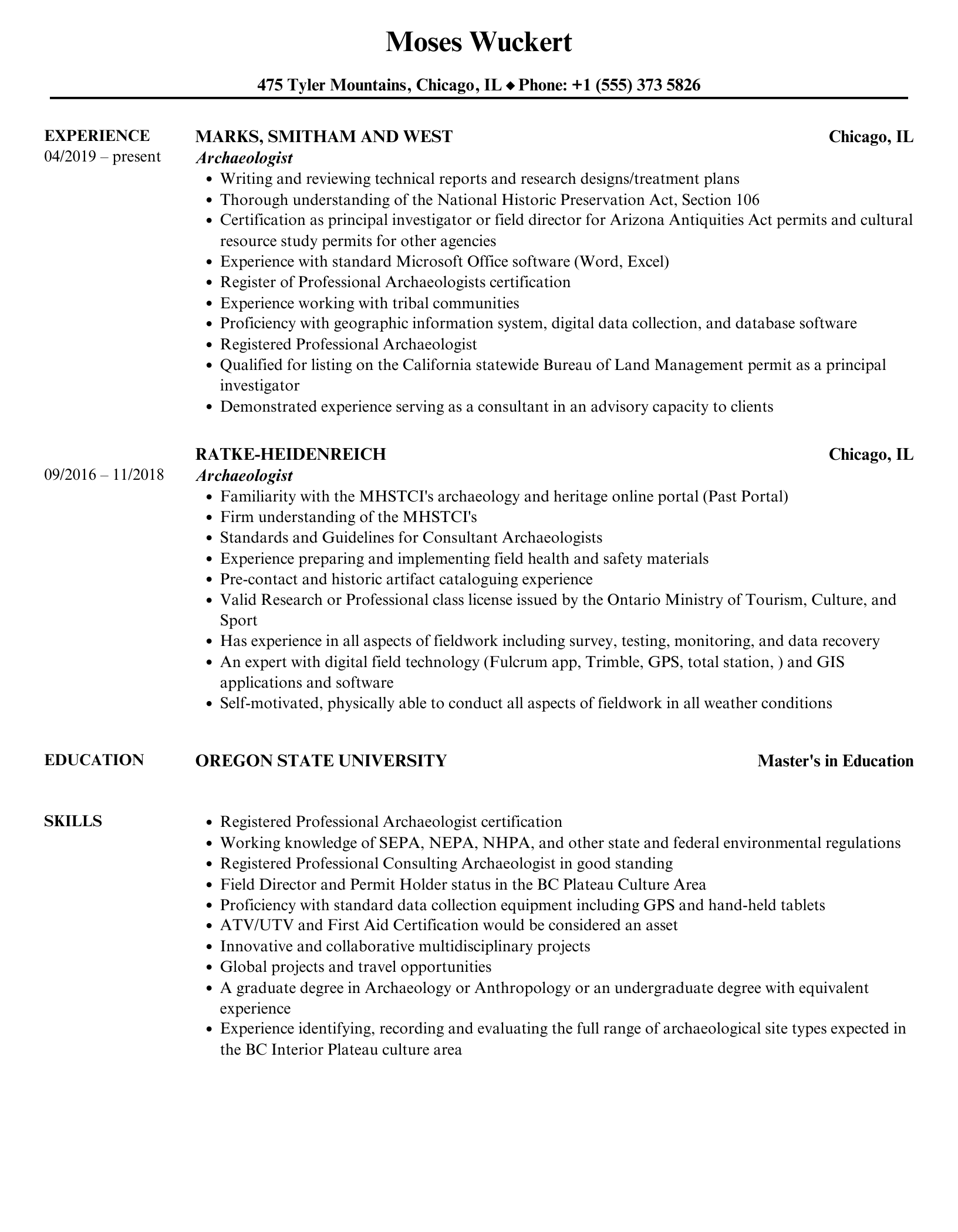Archaeologist Resume Samples Velvet Jobs Archaeologist Resume Samples Velvet Jobs
