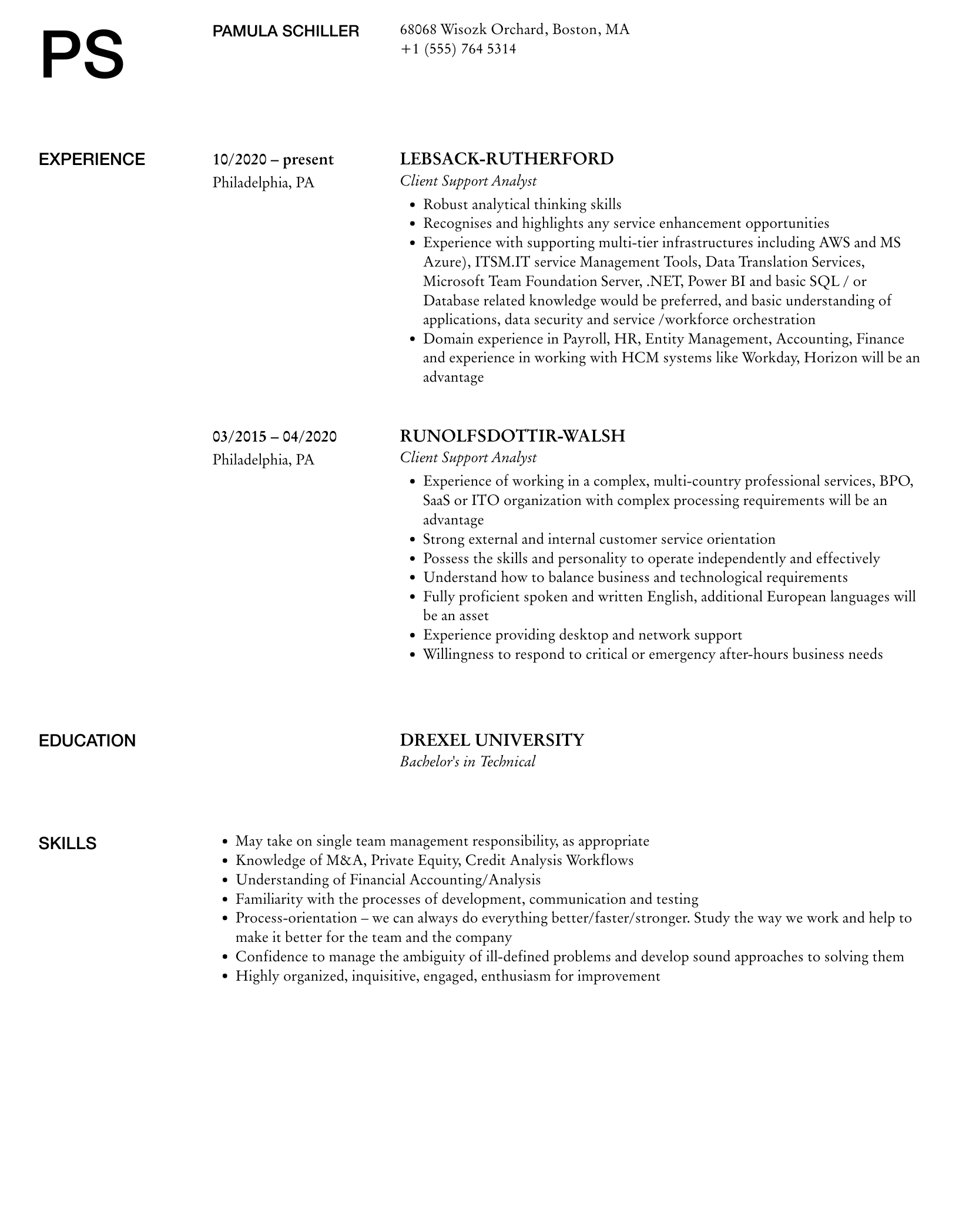 Client Support Analyst Resume Samples Velvet Jobs Client Support Analyst Resume Samples Velvet Jobs