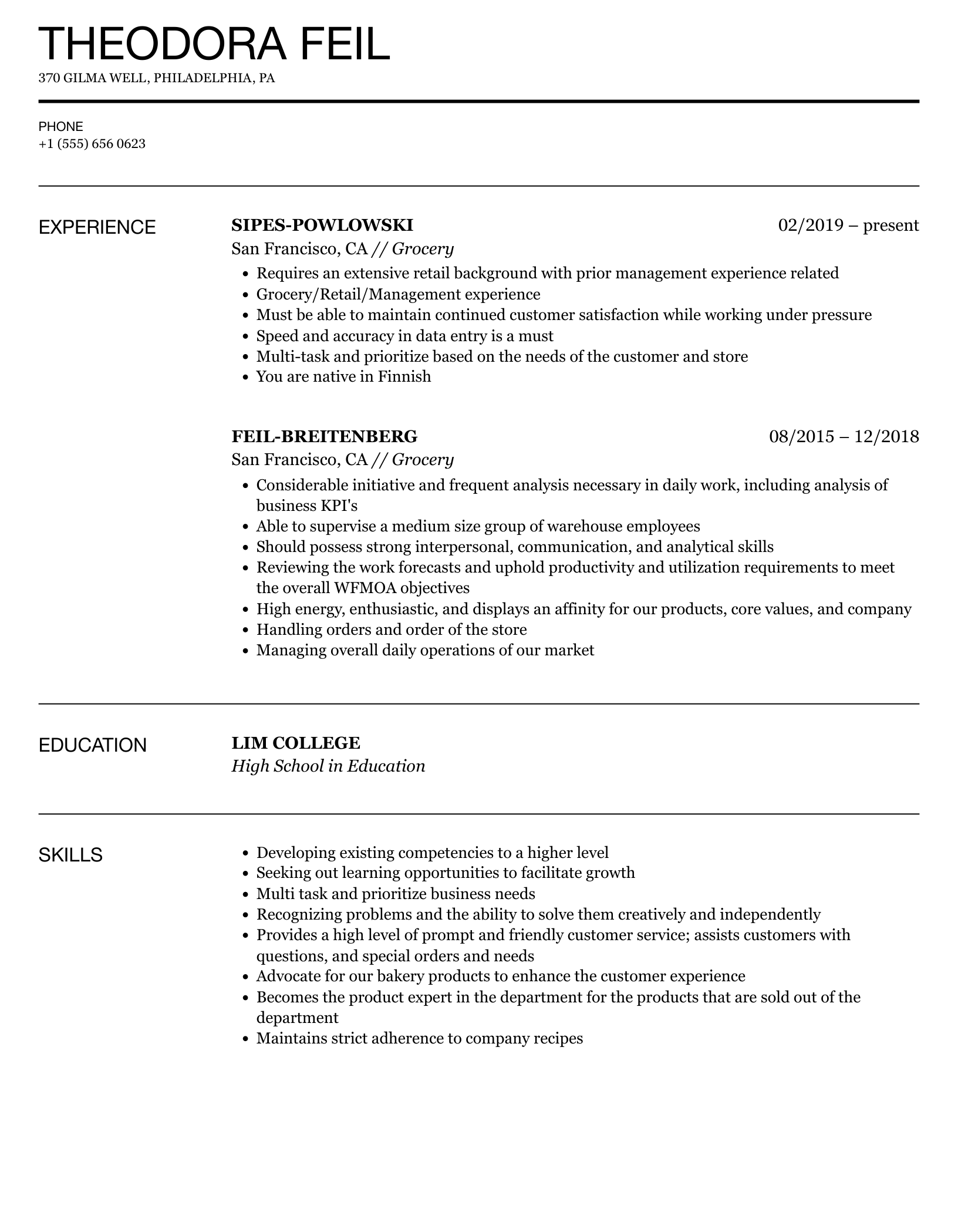 Supermarket Job Description Cv At Amelia Rodrigues Blog Supermarket Job Description Cv At Amelia Rodrigues Blog