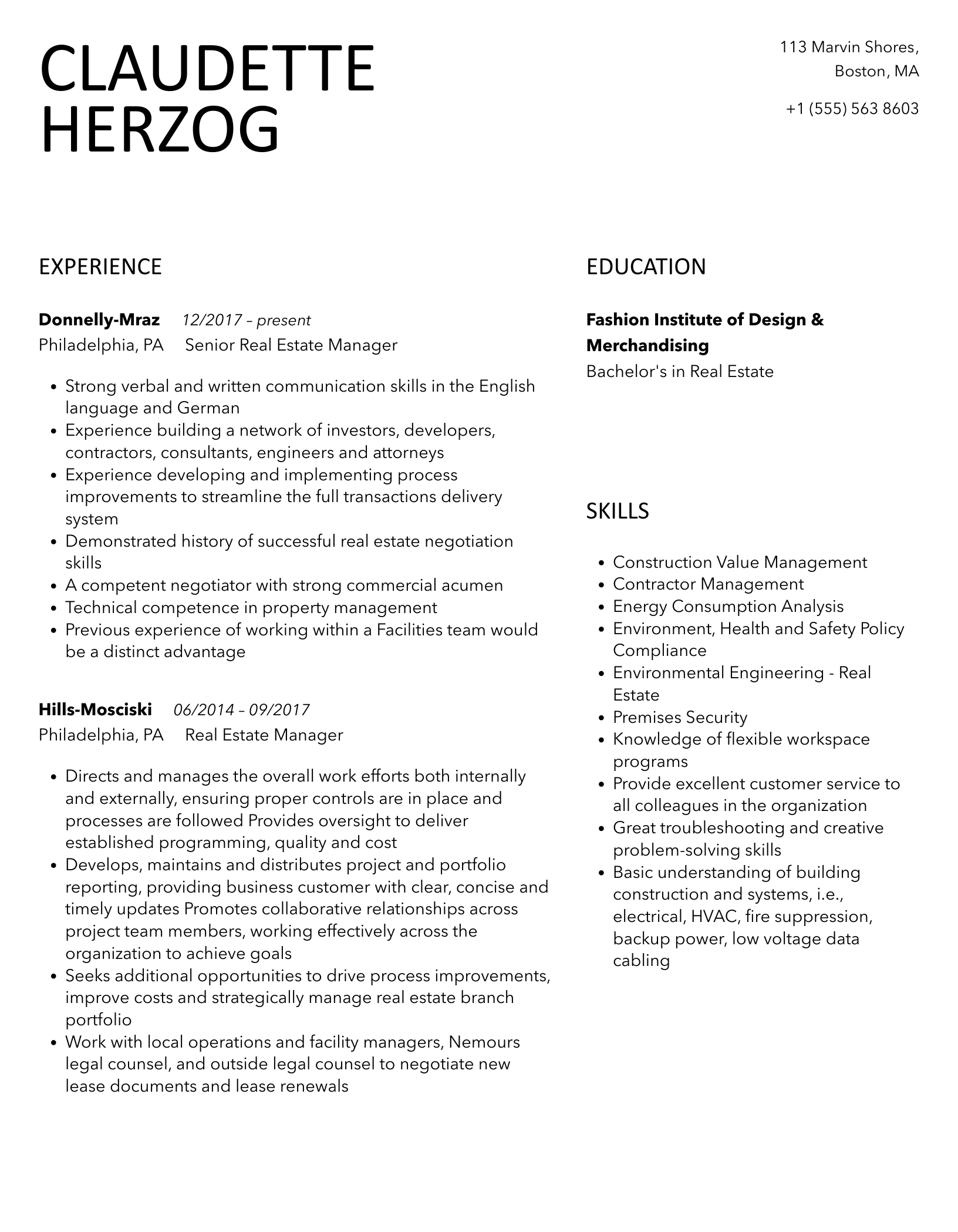 Real Estate Manager Resume Samples Velvet Jobs
